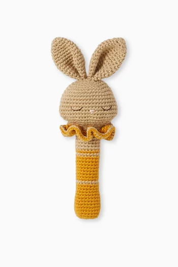 Beti the Bunny Rattle in Organic Cotton