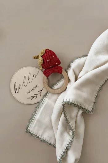 Strawberry Teething Ring