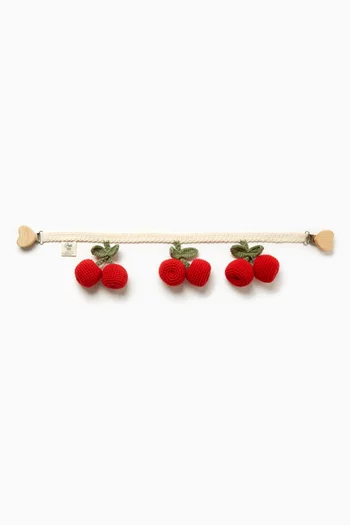 Cherry Pram Chain in Organic Cotton