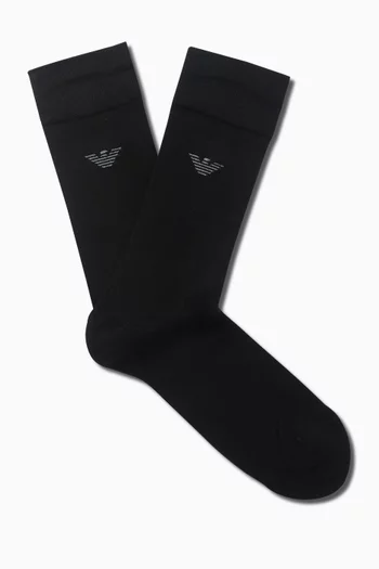 Logo Socks in Modal-blend