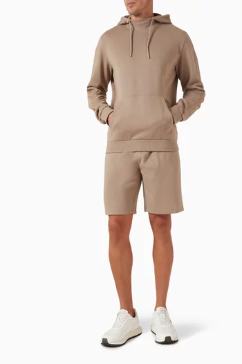 Lounge Woven Tape Hoodie in Cotton-blend