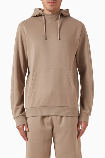 Lounge Woven Tape Hoodie in Cotton-blend