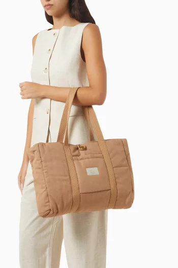 Fold-Out Changing Bag in Organic Cotton