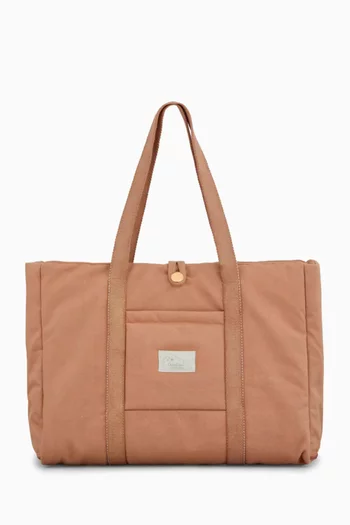 Fold-Out Changing Bag in Organic Cotton