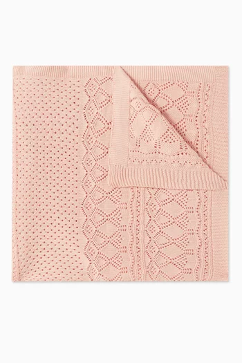 Pointelle Baby Blanket in Knit
