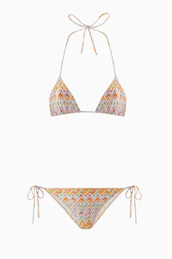 Zig-zag Bikini Set in Stretch Nylon