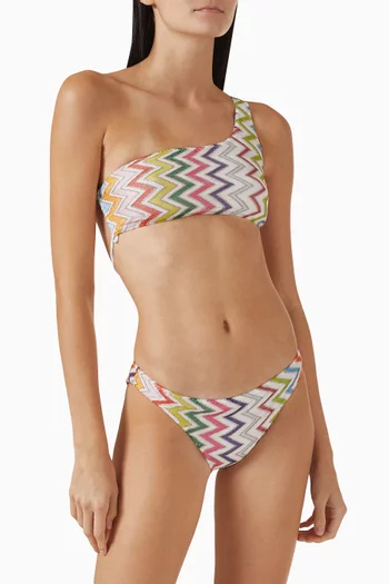 One-shoulder Bikini Set