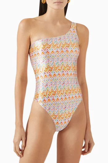 Zig-zag One-piece Swimsuit