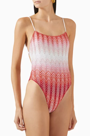 Zig-zag One-piece Swimsuit