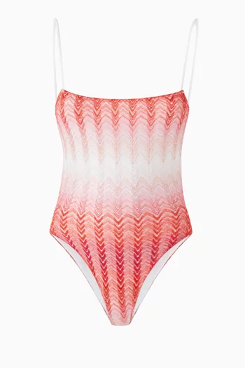 Zig-zag One-piece Swimsuit
