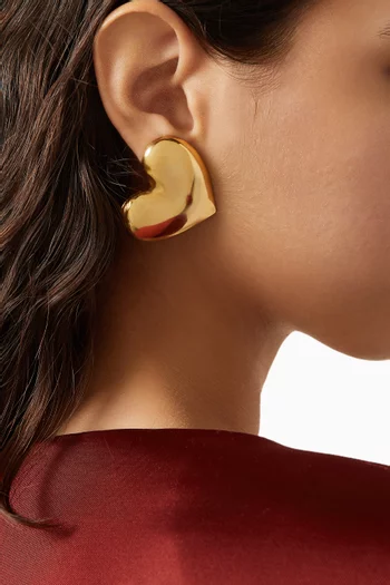 Hart Earrings in 18kt Gold-plated Brass