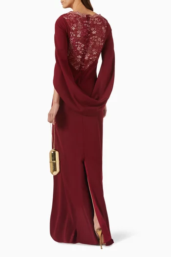 Lace-back Maxi Dress