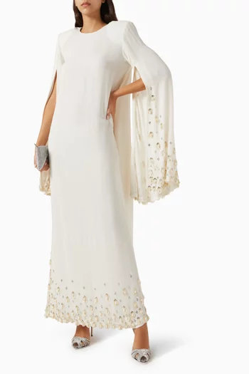 Pearl-embellished Jalabiya