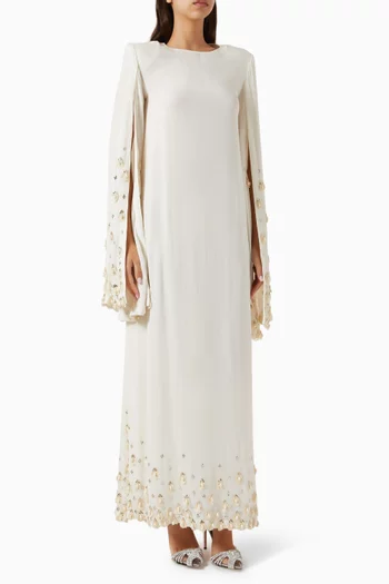 Pearl-embellished Jalabiya