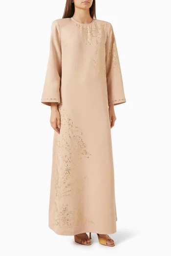 Bead-embellished Jalabiya