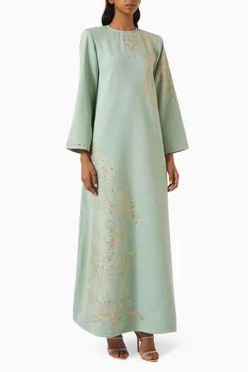 Crystal Embroidered Jalabiya