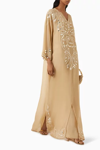 Mirrorwork Kaftan in Organza