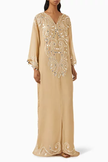Mirrorwork Kaftan in Organza