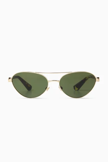 Aviator Sunglasses in Metal