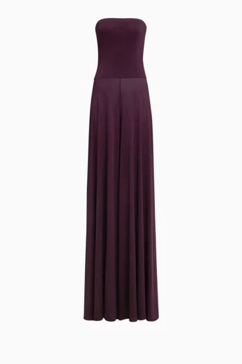 Bustier Flare Jumpsuit in Jersey