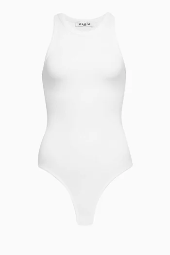 Halterneck Bodysuit in Jersey
