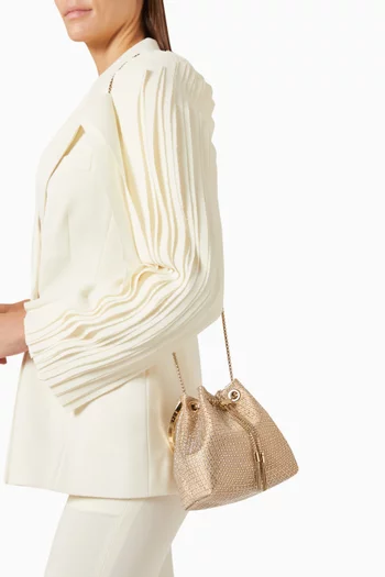 Bon Bon Top-handle Bag in Crystal Mesh