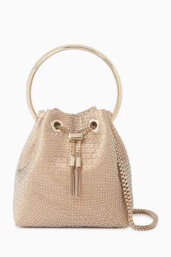 Bon Bon Top-handle Bag in Crystal Mesh