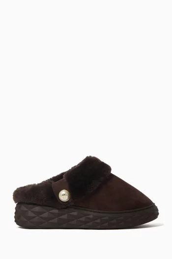 Xan Platform Mules in Suede