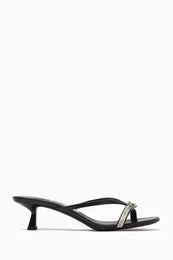 Ciela 45 Mule Sandals in Leather