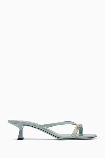 Ciela 45 Mule Sandals in Leather