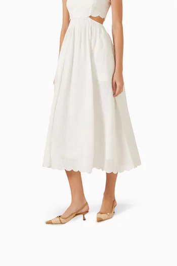 Amita 45 Slingback Pumps in Leather & Raffia