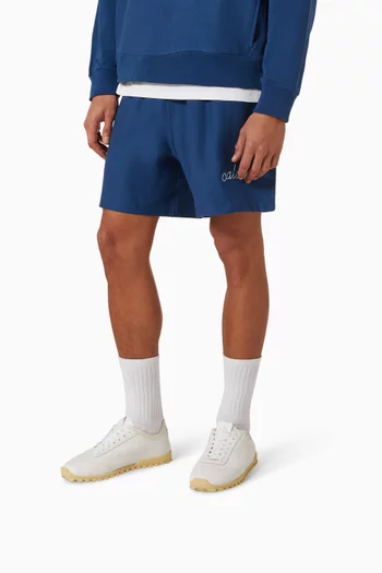 Logo Runner Sneakers in Tumbled Leather