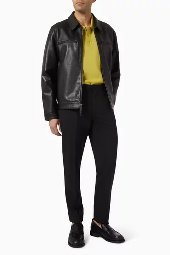 Zip Jacket in Nappa Leather