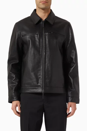 Zip Jacket in Nappa Leather