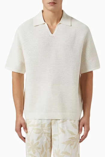 Johnny Collar Polo Shirt in Tech Knit