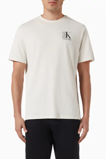 Abstract Graphic Logo T-shirt in Cotton