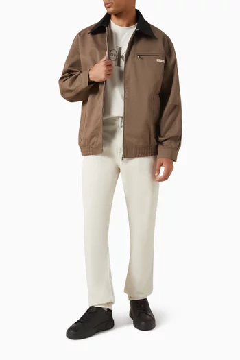 Relaxed Blouson Jacket in Cotton-twill