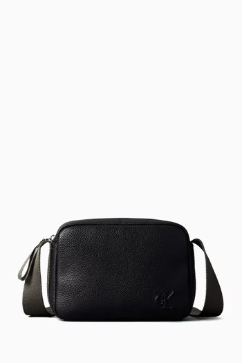 Crossbody Camera Bag in Faux Leather
