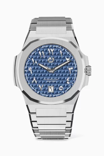 MT Quartz Stainless Steel Watch, 40.5mm