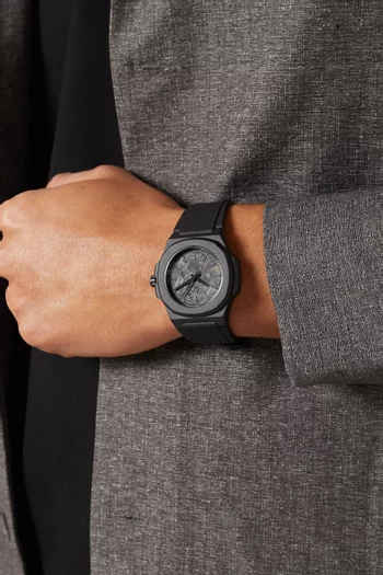 x Fatcarbon Dark Matter Quartz Watch, 40mm