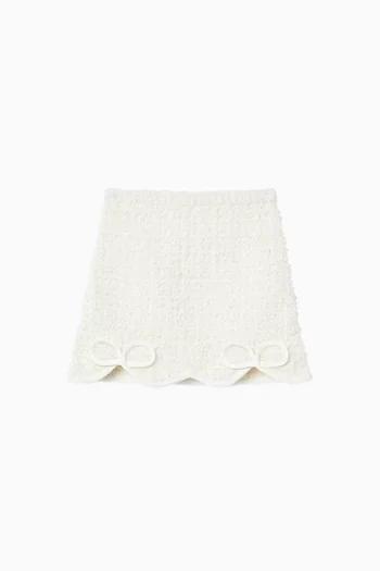 Bow Detail Skirt in Knit