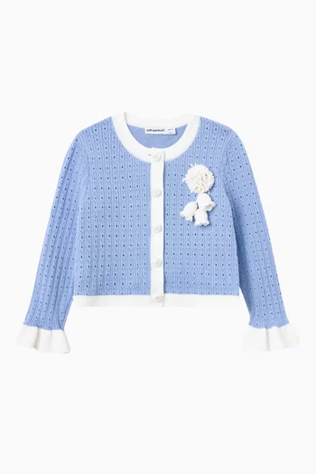 Pointelle Cardigan in Knit