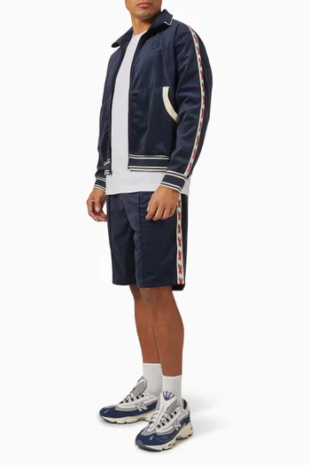 Running Dog Taped Shorts in Velvet