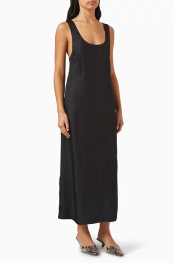 Jordan Button-up Dress in Silk-twill