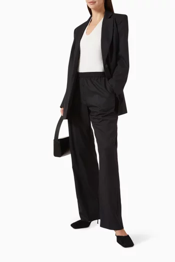 بنطال رياضي قماشي مزيج صوف