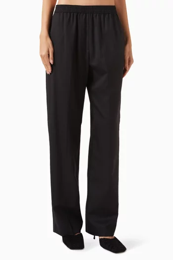 بنطال رياضي قماشي مزيج صوف