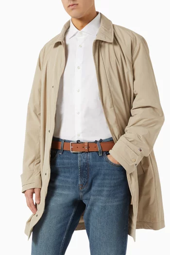 Oliver Enamel Flag Belt in Leather