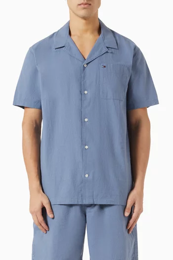 Regular-fit Shirt in Cotton-linen Blend
