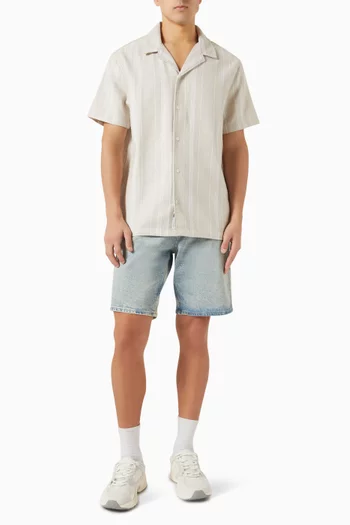 قميص بملمس بارز قطن