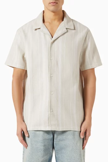 قميص بملمس بارز قطن